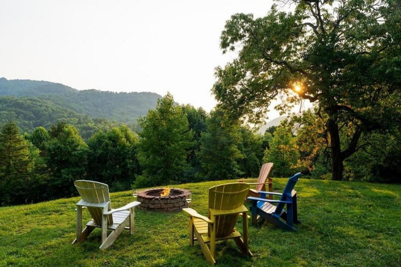 Log Cabin Stunning Mountain Views On 12 Acres Candler Eksteriør bilde